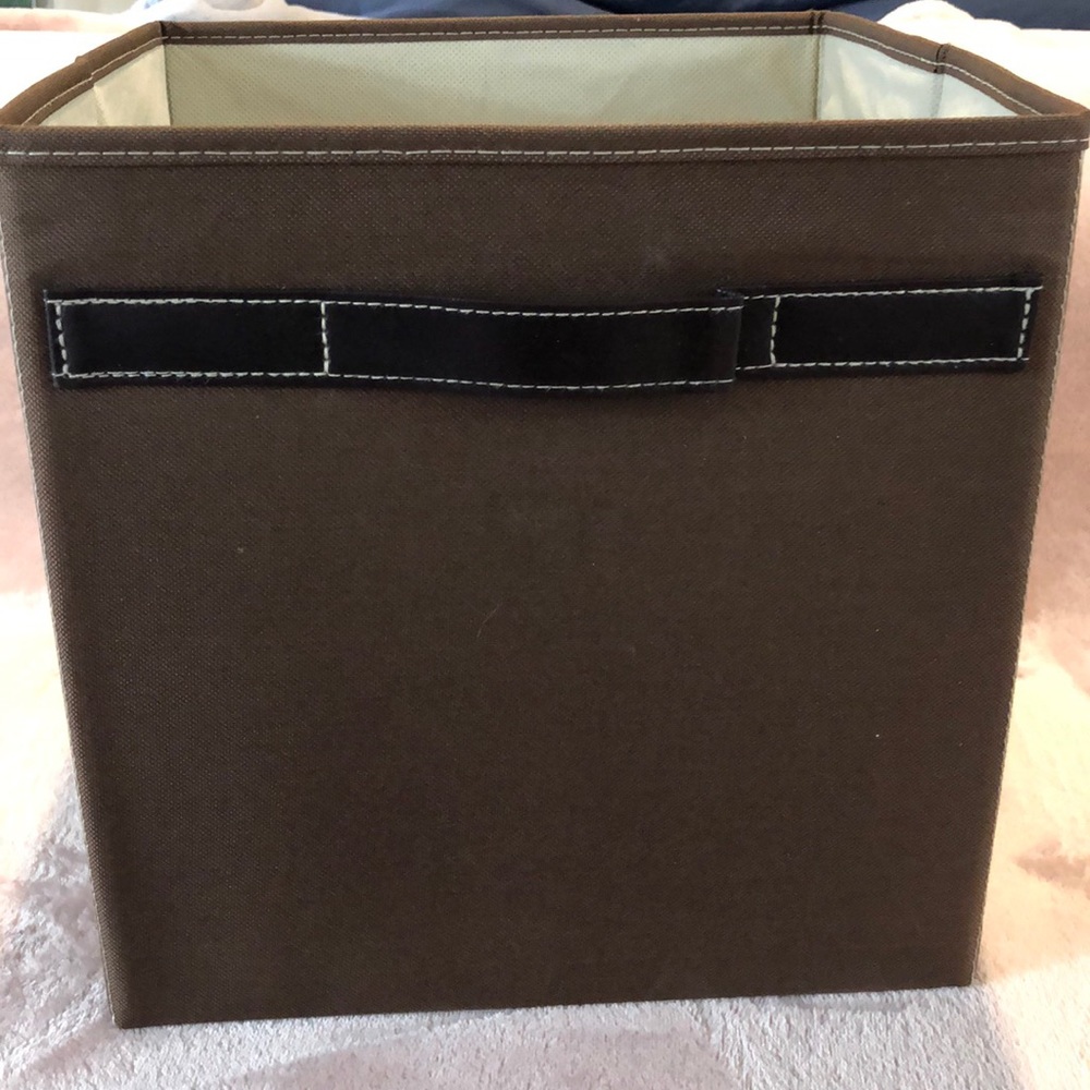 Set of four fabric storage boxes